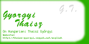 gyorgyi thaisz business card